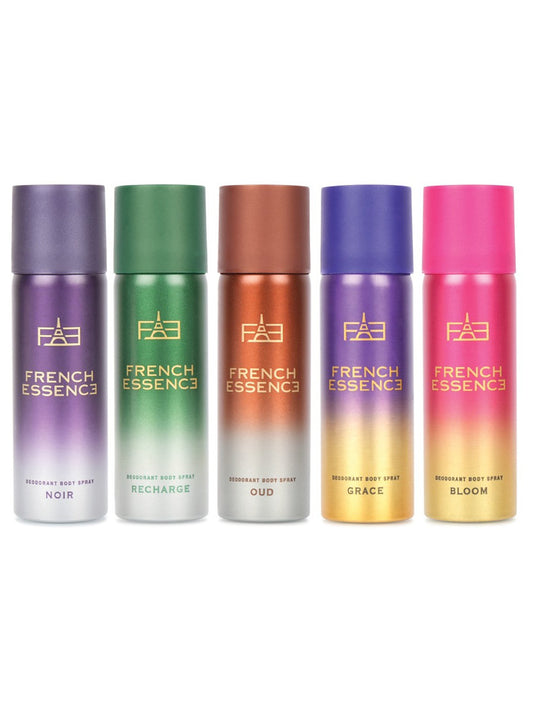 Set Of 5 Deodorant Body Spray - 50ml Each