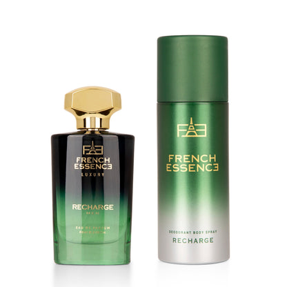 Recharge Men Bergamot & Pineapple French Perfume & Deo