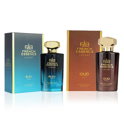 Oud + Bleu (90ml) Men Premium Perfume Combo (Pack of 2)