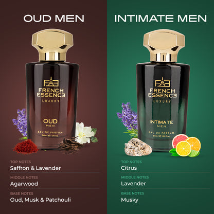 Oud & Intimate Perfume Combo Pack 30ML Each (Pack of 2)